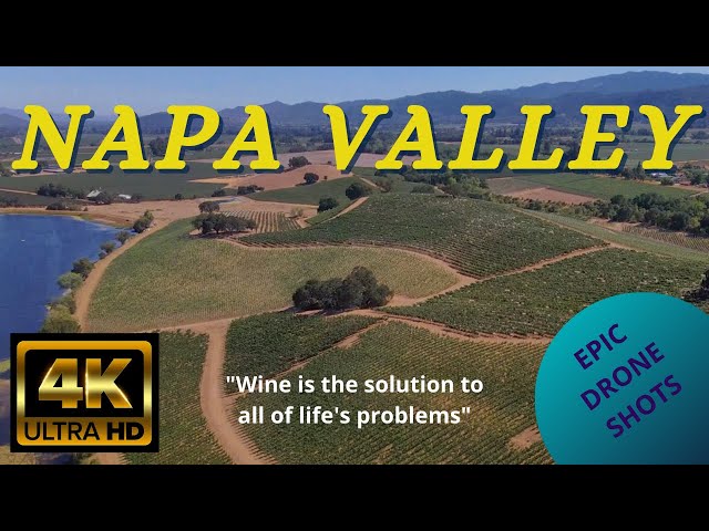 Napa Valley Wine Country || Vineyard Aerial Shots || 4K 60fps || DJI Drone
