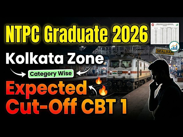 RRB NTPC Graduate CBT 1 2026 Kolkata Zone Cut-Off||RRB NTPC Graduate Safe Score For Kolkata Zone