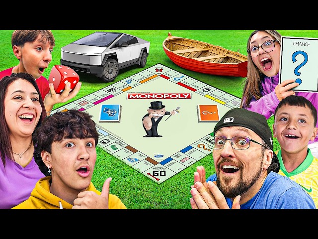 We Played World's Largest MONOPOLY Game *chaos*