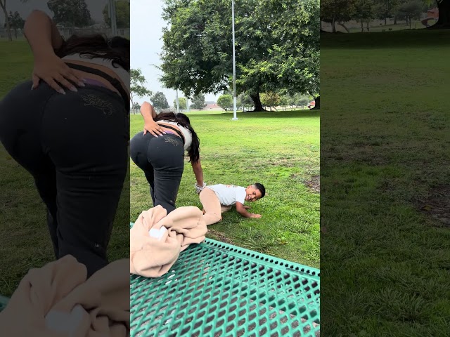 Son scares mom at the park then this happens #shorts