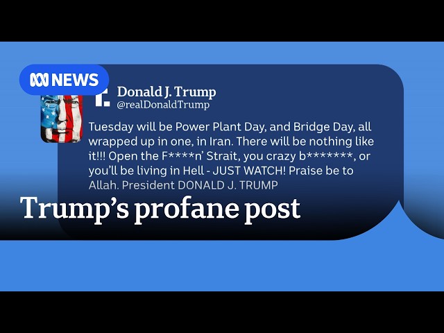 Trump threatens Iran in expletive-laden Truth Social post on Easter Sunday | ABC NEWS