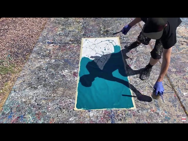 Failed Jackson Pollock Abstract Painting