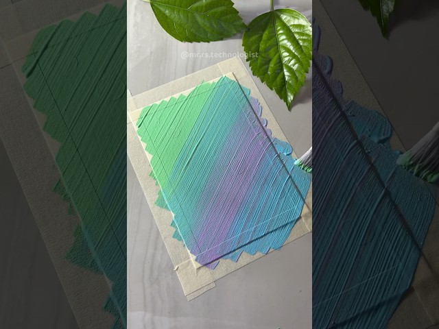 Easy Leaf art painting!🍁🎨 #art #paintingideas #artideas #satisfying #aesthetic #shorts #trending