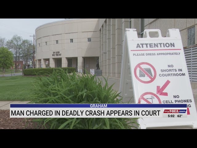 Man charged in deadly Graham crash appears in court