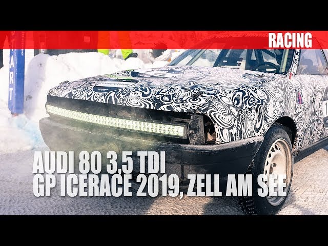 Audi 90 quattro 3,5 l tdi Eigenbau beim GP Icerace in Zell am See (360 Grad Video)