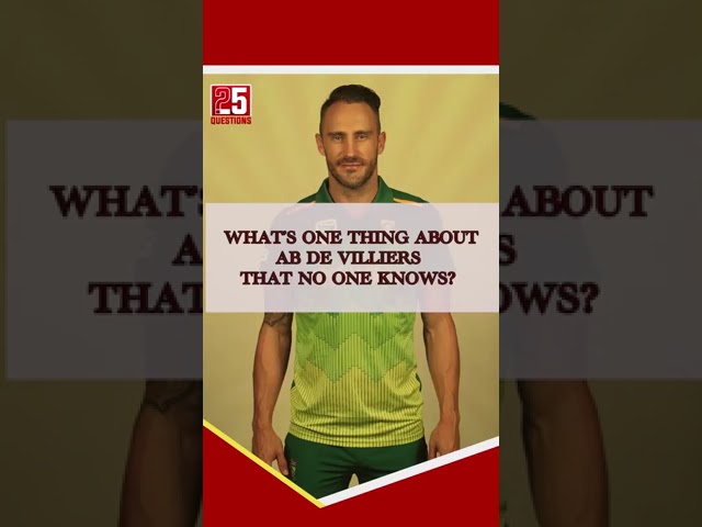 Faf du Plessis picks 3 players for a T20 XI #shorts