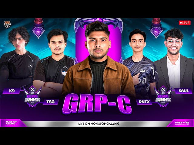 ELITE SUMMIT S-3 QUARTER FINAL GRP-C 🔥💀 || S8ULELITE, TSG, K9, RNTX #nonstopgaming