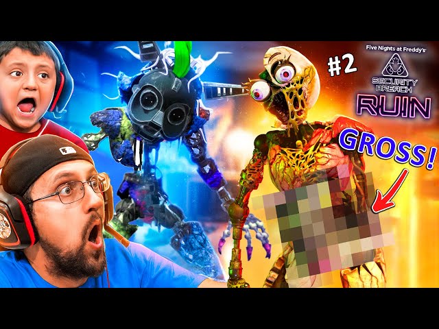 Ayo, Chica Is Gross!! FNAF Security Breach: RUIN - Never Ending DLC #2 (FGTeeV)