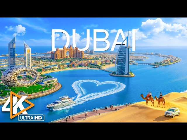 Dubai 4K Drone Footage | Luxury Skyline, Palm Islands & Arabian Coast With Deep House Chill