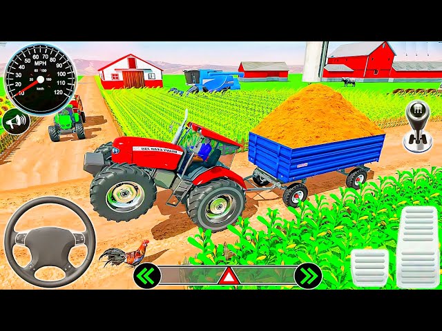 Modern Tractor Farming Driving Simulator 3D - New Tractor Games - Android  Gameplay 
