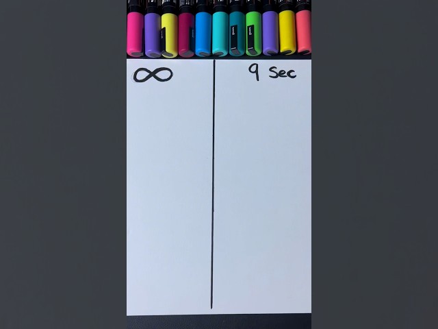 Drawing, But I ONLY have 9 Seconds… (#shorts)