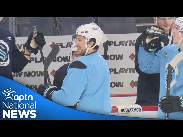 NHL player Brandon Montour talks playing against the Winnipeg Jets and 2026 draft | APTN News