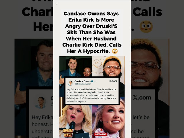 Candace Owens Calls Out Erika Kirk😳#shorts #candaceowens #Druski