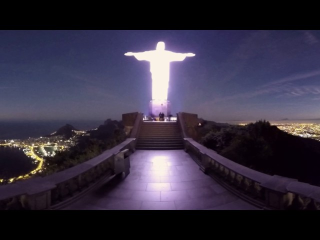 Christ The Redeemer - Time Lapse - Making of - 360º Video