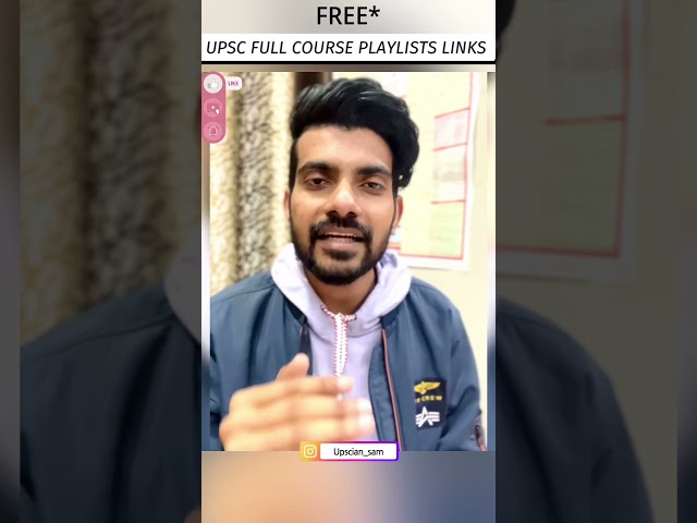 Upsc complete free course lectures | links given | हिंदी+ english medium #upsc #upscfreecoaching