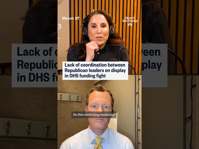 Lack of coordination between Republican leaders on display in DHS funding fight