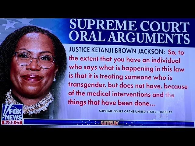 Katanji Brown.Jackson makes Kamala sound like shakespeare. Greg Gutfeld 