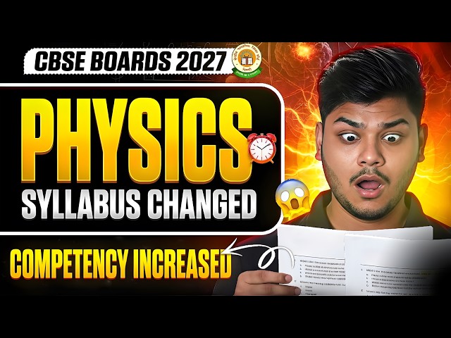 Class 12 Physics New Syllabus 2026-27 | CBSE New Syllabus 2027 | All Chapters | Cbse Latest News