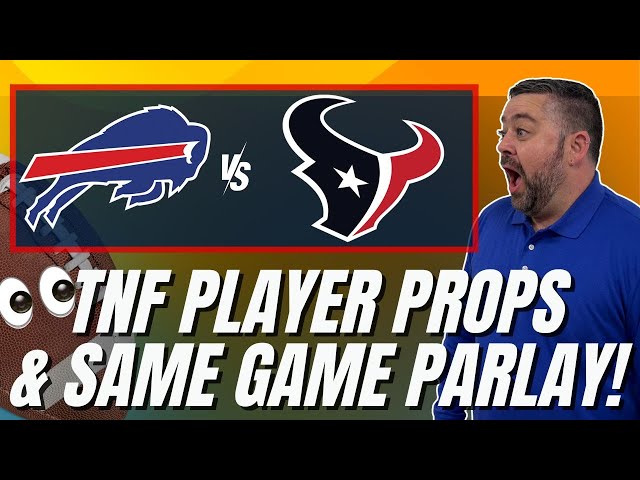 BEST Player Props for Bills vs Texans | Thursday Night Football Best Bets
