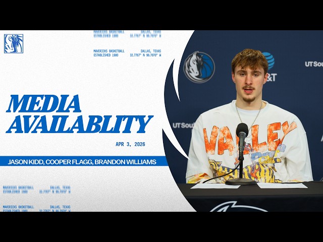 Jason Kidd, Cooper Flagg & Brandon WIlliams | Post-Game Media Availability vs ORL | 4/3/26