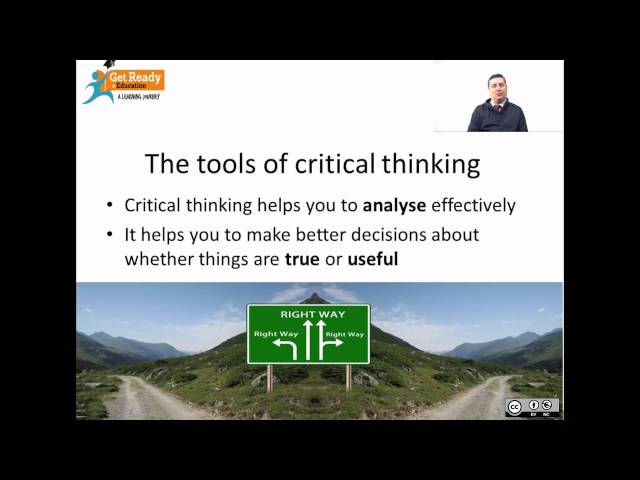 Lesson 1. The Tools of Critical Thinking