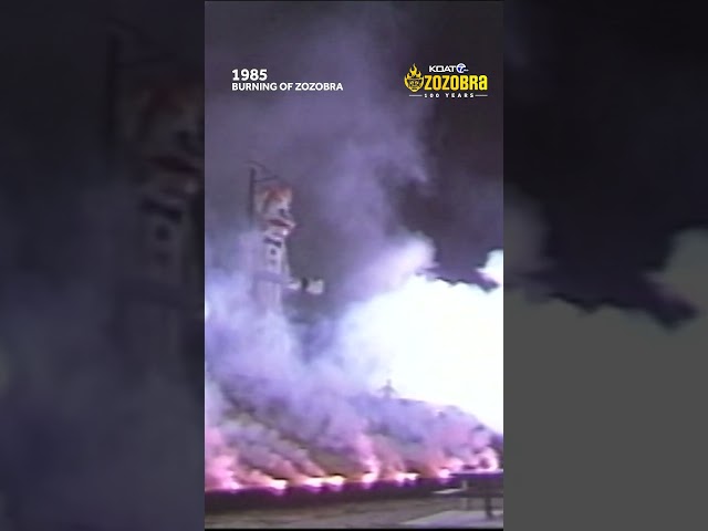Zozobra burns in 1985 #zozobra #shorts