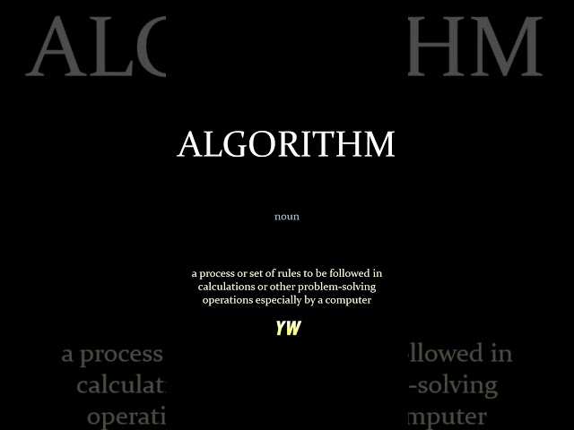 Algorithm #How to pronounce and meaning of the word #learnenglish #vocab #vocabulary #english
