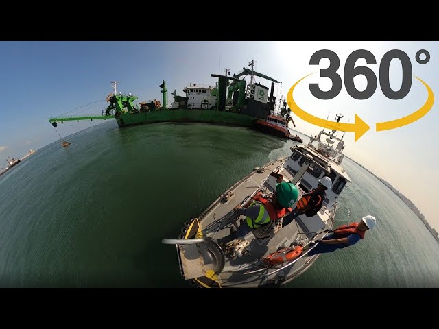 DEME Amazone 360, Cutter Suction Dredger 360, VR, 360 video, Gopro Max