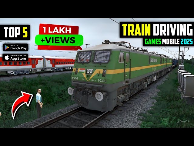 Top 5! Best Train Simulator Games for Android&IOS 2025 || Best Train Game Android 🔥