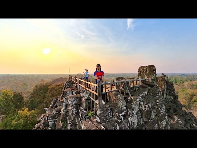🇰🇭360°Preah Vihear Province, Cambodia: Koh Ker Pyramid Temple 柬埔寨 科克/貢開金字塔 ប្រាសាទកោះកេរ