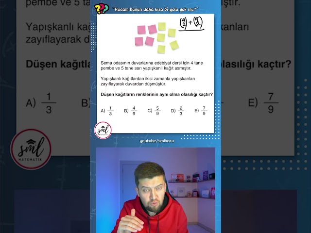 🧠 Harika Bir Olasılık Sorusunun Çözümü | #MatematikDünyası 🎓  #tyt #matematik #yks #ayt #problemler