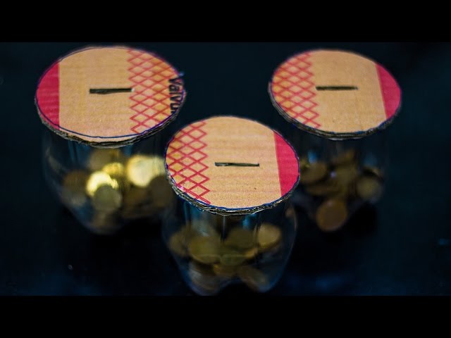 How To Make Waste Bottle Piggy Bank