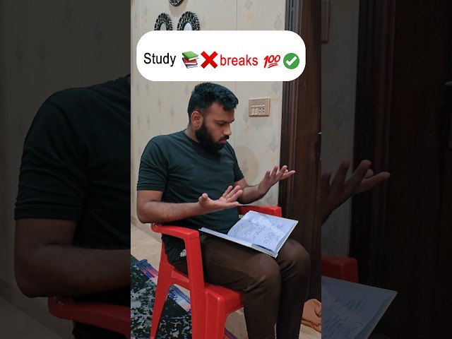 100 breaks, 0 study hours 💀 #studyfail #relatable #shorts