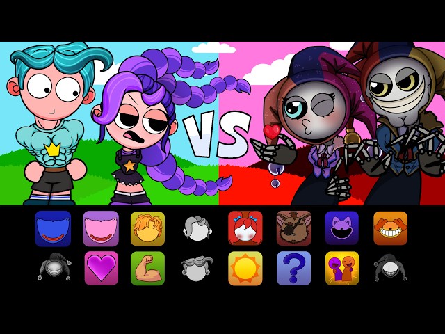 Poppy PlayTime 5 Sprunki Battles - Rory and Lily VS Prototype and Huggy Wuggy with Kissy Missy