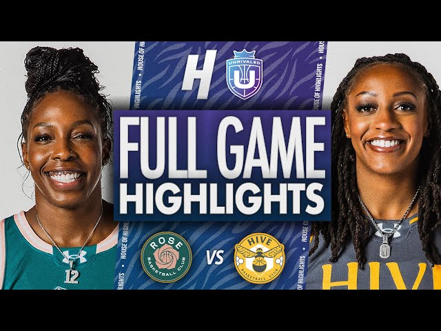 Rose vs Hive - FULL GAME Highlights | January 16, Unrivaled 2026