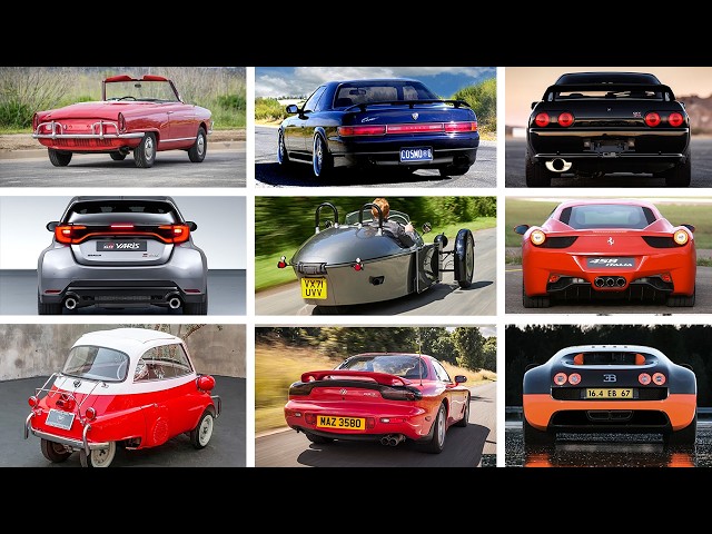 The Sound of Every Type of Car Engine! (1-16 Cylinders)