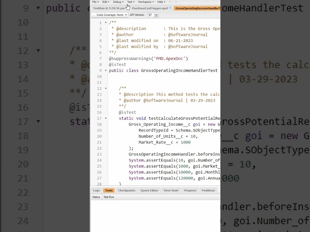 Developing in Salesforce Apex