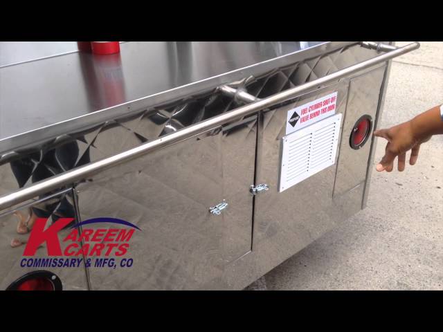 Frying Food Trailer Cart by Kareem Carts