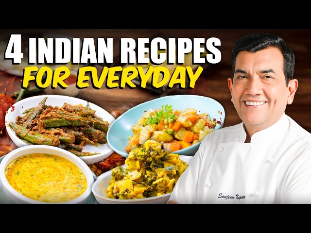 Easy Indian Veg Recipes for Busy Days | 4 Quick Sabzis By Chef @sanjeevkapoorkhazana