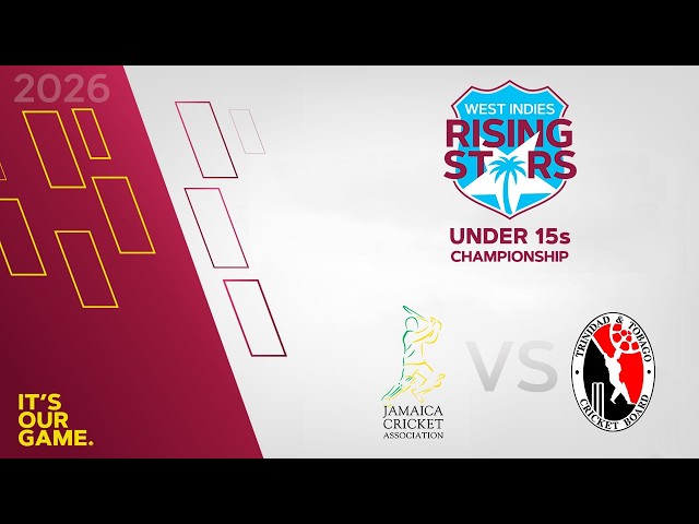 🔴 LIVE Jamaica v Trinidad & Tobago | CWI Men’s Under 15 - Round 4 | 50 Over Championships 2026
