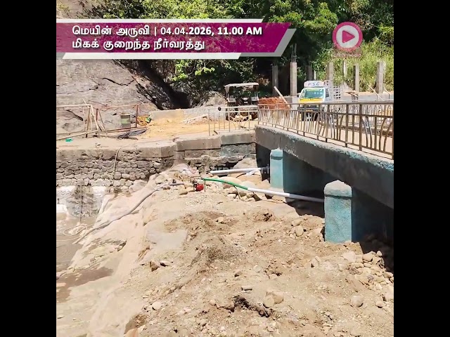 Kutralam Main Falls | 04.04.2026, 11.00 AM | குற்றாலம் மெயின் அருவி | Kutralam Season | Kutralam