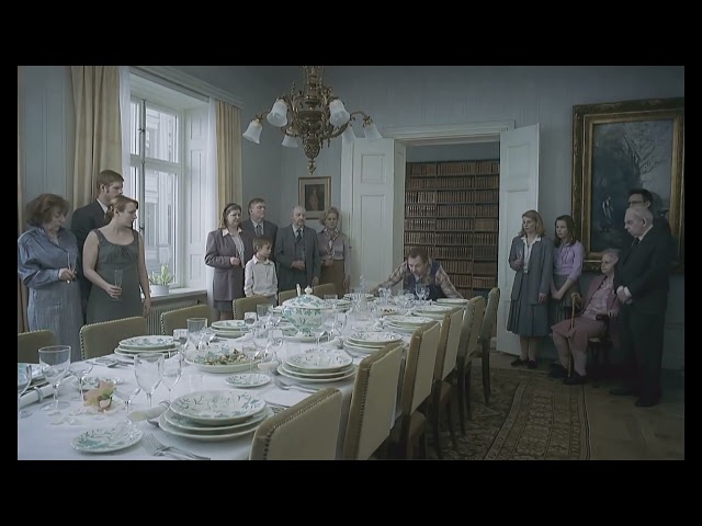You, the Living (2007) Tablecloth Trick, Full Sequence - Roy Andersson