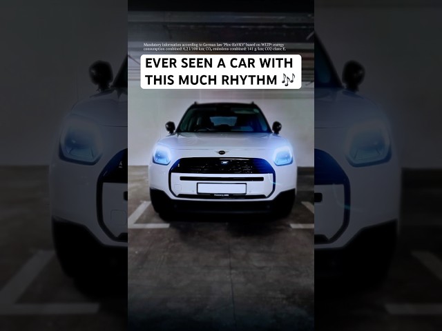 MINI Countryman 🤝 Light entertainment. #mini #youtubeshorts
