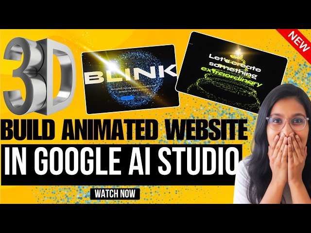 I Created an Advanced Animated Website Using Google AI Studio | Full Tutorial