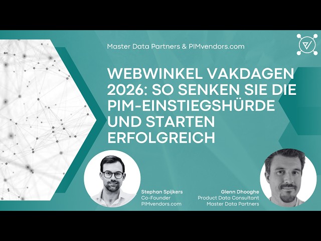 Webwinkel Vakdagen 2026: So senken Sie die PIM-Einstiegshürde und starten erfolgreich