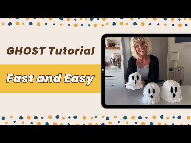 👻 Boo-tiful Ghosts Tutorial! 🎃 Easy, Fast & Fun DIY for Fall! 🧶✨