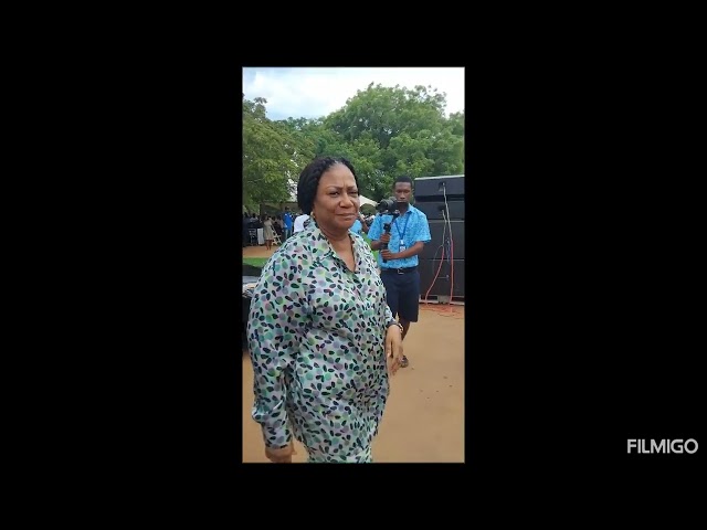 Arrival of H.E Rebecca Akuffo-Addo at Wesley Grammar Senior High School 👀👀