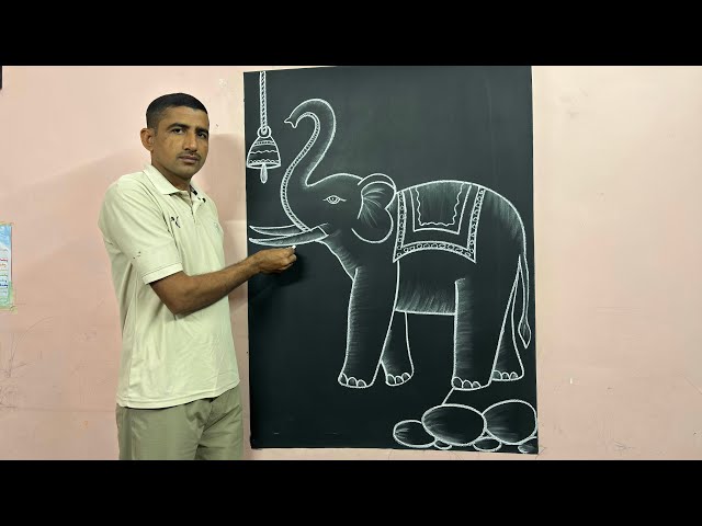 How to draw an elephant || An elephant drawing || 😀👌 #elephantdrawing #artist #viralart 