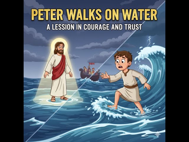 “Peter Walks on Water – A Lesson in Courage and Trust | Bible Adventure Storys”