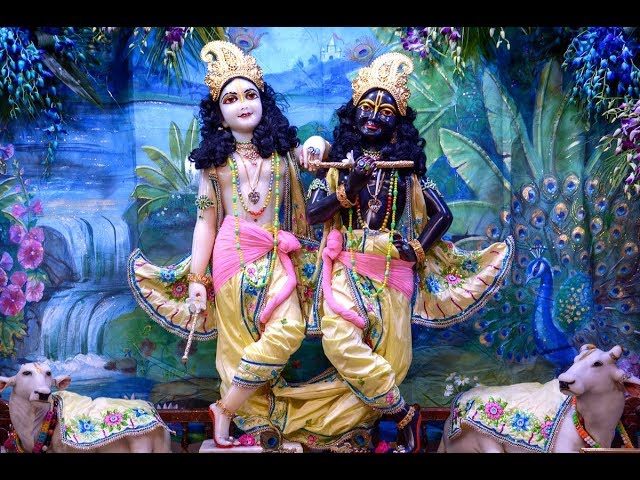 ISKCON  Vrindavan  Mandir | Darshan Aarti in 3D (360)